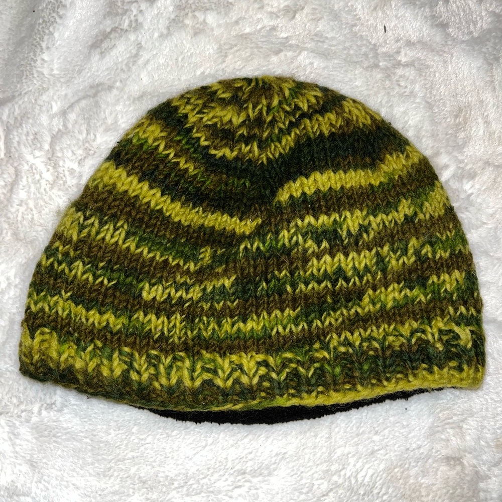 Mexicali Blues Knit Fleece Lined Hat Green